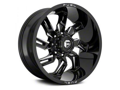 Fuel Wheels Lockdown Gloss Black Milled 6-Lug Wheel; 20x10; -18mm Offset (17-24 Titan)