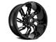 Fuel Wheels Lockdown Gloss Black Milled 6-Lug Wheel; 20x10; -18mm Offset (17-24 Titan)