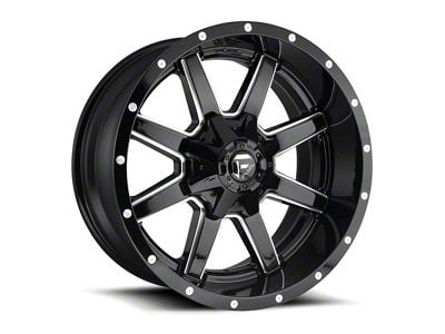 Fuel Wheels Maverick Gloss Black Milled 6-Lug Wheel; 18x9; -13mm Offset (17-24 Titan)