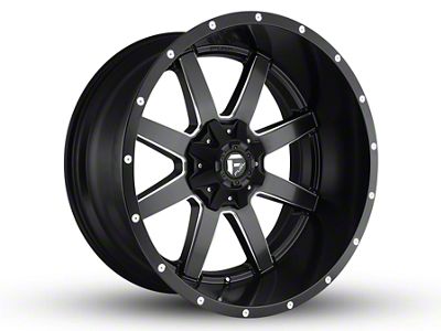 Fuel Wheels Maverick Matte Black Milled 6-Lug Wheel; 24x14; -75mm Offset (17-24 Titan)