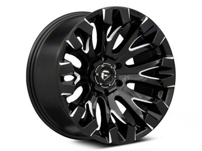 Fuel Wheels Quake Gloss Black Milled 6-Lug Wheel; 20x9; 1mm Offset (17-24 Titan)