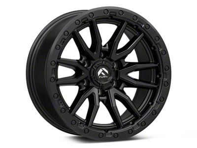 Fuel Wheels Rebel Matte Black 6-Lug Wheel; 18x9; -12mm Offset (17-24 Titan)