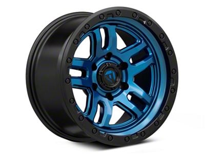 Fuel Wheels Ammo Gloss Blue with Black Bead Ring 6-Lug Wheel; 20x10; -18mm Offset (16-24 Titan XD)