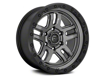 Fuel Wheels Ammo Matte Gunmetal with Black Bead Ring 6-Lug Wheel; 20x10; -18mm Offset (16-24 Titan XD)