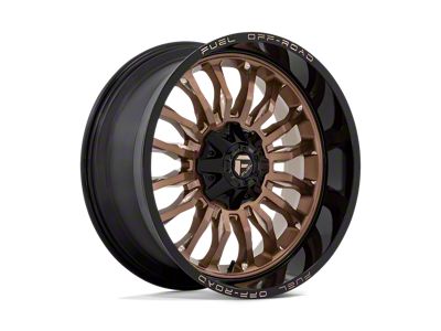 Fuel Wheels Arc Platinum Bronze with Black Lip 6-Lug Wheel; 22x10; -18mm Offset (16-24 Titan XD)