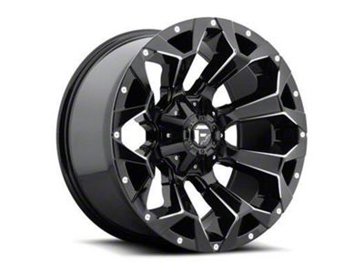 Fuel Wheels Assault Gloss Black Milled 6-Lug Wheel; 18x9; 19mm Offset (16-24 Titan XD)