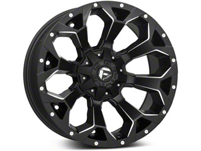 Fuel Wheels Assault Satin Black Milled 6-Lug Wheel; 20x10; -22mm Offset (16-24 Titan XD)