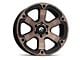 Fuel Wheels Beast Matte Black Machined with Dark Tint 6-Lug Wheel; 20x9; 35mm Offset (16-24 Titan XD)