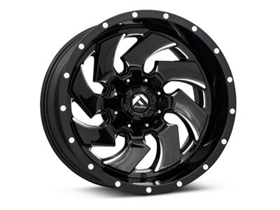 Fuel Wheels Cleaver Gloss Black Milled 6-Lug Wheel; 20x9; 1mm Offset (16-24 Titan XD)