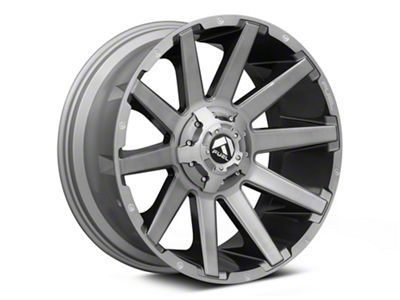 Fuel Wheels Contra Platinum Brushed Gunmetal 6-Lug Wheel; 20x9; 2mm Offset (16-24 Titan XD)