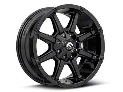 Fuel Wheels Coupler Gloss Black 6-Lug Wheel; 20x10; -18mm Offset (16-24 Titan XD)