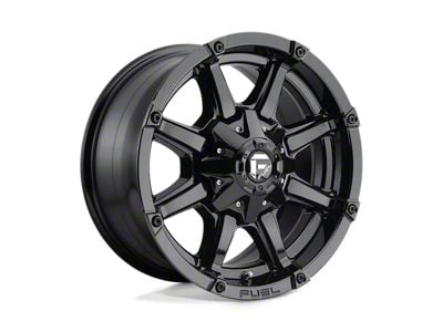 Fuel Wheels Coupler Gloss Black 6-Lug Wheel; 18x9; 19mm Offset (16-24 Titan XD)