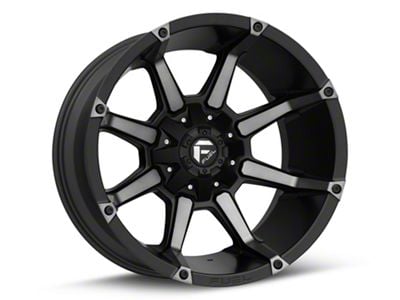 Fuel Wheels Coupler Matte Black Machined 6-Lug Wheel; 20x10; -12mm Offset (16-24 Titan XD)