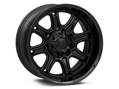 Fuel Wheels Darkstar Matte Black with Gloss Black Lip 6-Lug Wheel; 20x10; -18mm Offset (16-24 Titan XD)