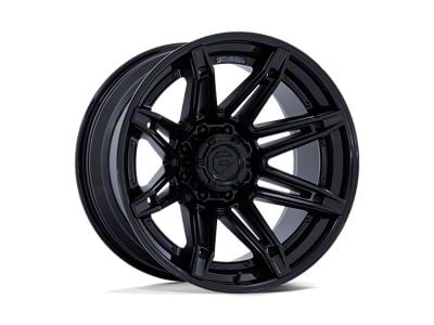 Fuel Wheels Fusion Forged Brawl Matte Black with Gloss Black Lip 6-Lug Wheel; 22x10; -18mm Offset (16-24 Titan XD)