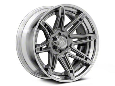 Fuel Wheels Fusion Forged Brawl Platinum with Chrome Lip 6-Lug Wheel; 20x10; -18mm Offset (16-24 Titan XD)