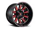 Fuel Wheels Hardline Gloss Black with Red Tint Clear 6-Lug Wheel; 20x12; -44mm Offset (16-24 Titan XD)