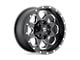 Fuel Wheels Heater Matte Black Double Dark Tint Machined 6-Lug Wheel; 22x10; -13mm Offset (16-24 Titan XD)