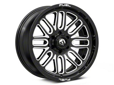 Fuel Wheels Ignite Gloss Black Milled 6-Lug Wheel; 20x9; 1mm Offset (16-24 Titan XD)