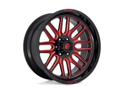 Fuel Wheels Ignite Gloss Black with Red Tinted Clear 6-Lug Wheel; 20x10; -18mm Offset (16-24 Titan XD)