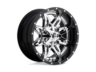 Fuel Wheels Lethal Chrome with Gloss Black Lip 6-Lug Wheel; 20x12; -44mm Offset (16-24 Titan XD)