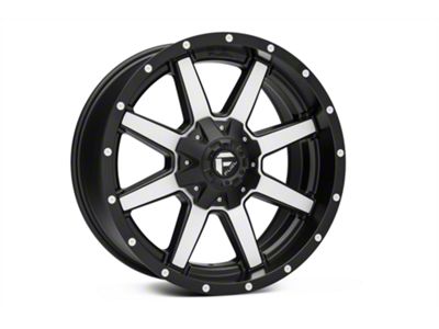 Fuel Wheels Maverick Matte Black Machined 6-Lug Wheel; 20x9; 1mm Offset (16-24 Titan XD)