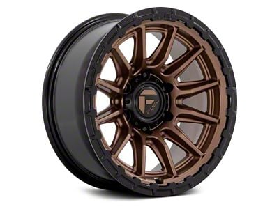 Fuel Wheels Piston Matte Bronze with Gloss Black Lip 6-Lug Wheel; 20x10; -18mm Offset (16-24 Titan XD)