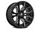 Fuel Wheels Rage Gloss Black Milled 6-Lug Wheel; 24x12; -44mm Offset (16-24 Titan XD)