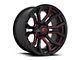 Fuel Wheels Rage Gloss Black Red Tinted 6-Lug Wheel; 20x10; -18mm Offset (16-24 Titan XD)