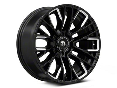 Fuel Wheels Rebar Gloss Black Milled 6-Lug Wheel; 20x9; 1mm Offset (16-24 Titan XD)