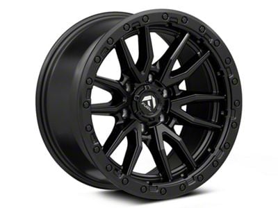 Fuel Wheels Rebel Matte Black 6-Lug Wheel; 22x9; 20mm Offset (16-24 Titan XD)