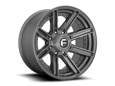 Fuel Wheels Rogue Platinum Brushed Gunmetal 6-Lug Wheel; 20x9; 1mm Offset (16-24 Titan XD)