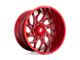 Fuel Wheels Runner Candy Red Milled 6-Lug Wheel; 22x10; -18mm Offset (16-24 Titan XD)