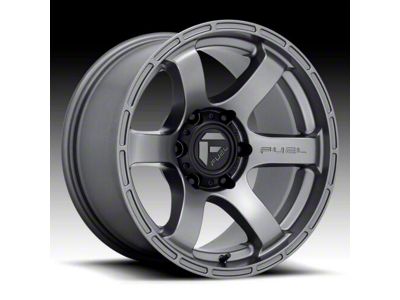 Fuel Wheels Rush Matte Gunmetal 6-Lug Wheel; 18x9; 1mm Offset (16-24 Titan XD)