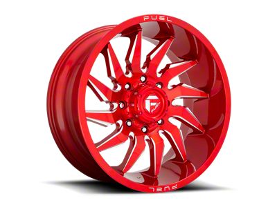 Fuel Wheels Saber Candy Red Milled 6-Lug Wheel; 24x12; -44mm Offset (16-24 Titan XD)