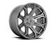 Fuel Wheels Siege Platinum Brushed Gunmetal 6-Lug Wheel; 22x12; -44mm Offset (16-24 Titan XD)