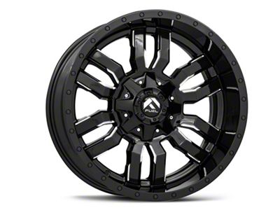 Fuel Wheels Sledge Gloss Black Milled 6-Lug Wheel; 20x9; 1mm Offset (16-24 Titan XD)