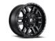 Fuel Wheels Sledge Matte Black with Gloss Black Lip 6-Lug Wheel; 20x10; -19mm Offset (16-24 Titan XD)