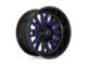 Fuel Wheels Stroke Gloss Black with Blue Tinted Clear 6-Lug Wheel; 20x9; 20mm Offset (16-24 Titan XD)