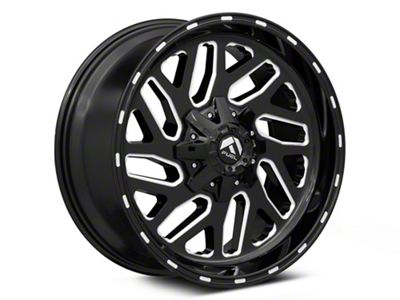 Fuel Wheels Triton Gloss Black Milled 6-Lug Wheel; 18x9; 1mm Offset (16-24 Titan XD)