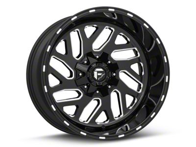 Fuel Wheels Triton Gloss Black Milled 6-Lug Wheel; 20x12; -44mm Offset (16-24 Titan XD)