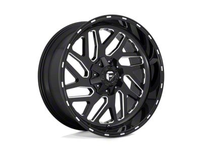 Fuel Wheels Triton Gloss Black Milled 6-Lug Wheel; 22x10; -19mm Offset (16-24 Titan XD)