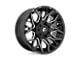 Fuel Wheels Twitch Glossy Black Milled 6-Lug Wheel; 22x10; -18mm Offset (16-24 Titan XD)