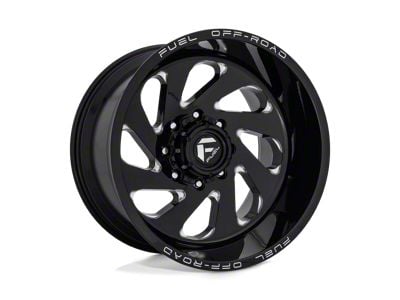 Fuel Wheels Vortex Gloss Black Milled 6-Lug Wheel; 22x12; -44mm Offset (16-24 Titan XD)