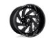 Fuel Wheels Vortex Gloss Black Milled 6-Lug Wheel; 22x12; -44mm Offset (16-24 Titan XD)