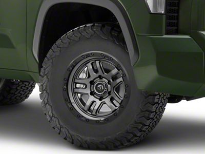 Fuel Wheels Ammo Matte Gunmetal with Black Bead Ring 6-Lug Wheel; 17x9; 1mm Offset (22-24 Tundra)