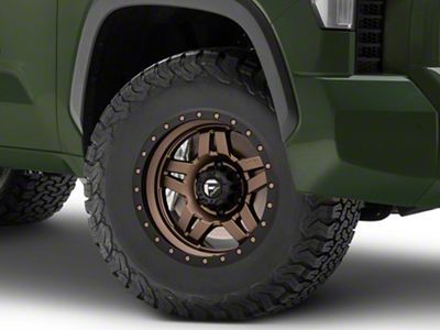 Fuel Wheels Anza Matte Bronze with Black Ring 6-Lug Wheel; 17x8.5; -6mm Offset (22-24 Tundra)