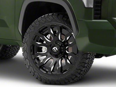 Fuel Wheels Blitz Gloss Black Milled 6-Lug Wheel; 22x12; -44mm Offset (22-24 Tundra)