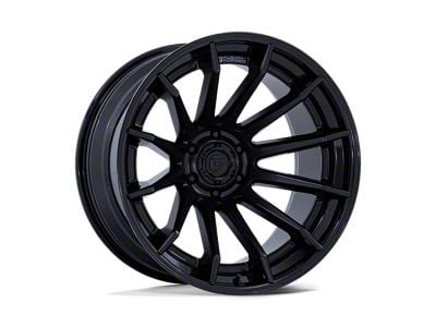 Fuel Wheels Burn Matte Black with Gloss Black Lip 6-Lug Wheel; 20x9; 1mm Offset (22-24 Tundra)