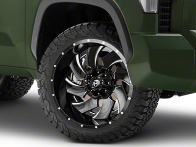 Fuel Wheels Cleaver Gloss Black Milled 6-Lug Wheel; 22x12; -44mm Offset (22-24 Tundra)